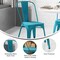 Flash Furniture Tenley Commercial Grade Distressed Blue Metal Indoor-Outdoor Stackable Chair ET-3534-COM-B-GG - alternate 7